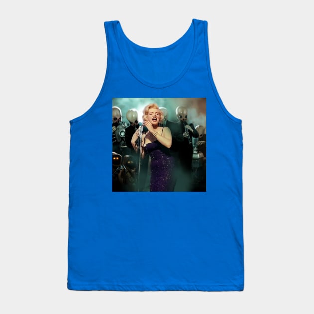 Marilyn Monroe and the UFOs Tank Top by Tea's Weird Week